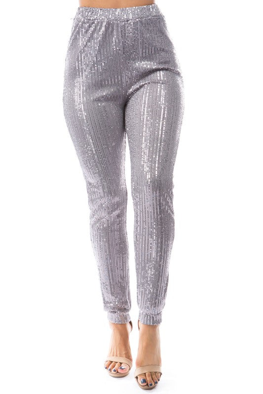 Sequin Casual Pants