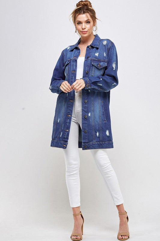 Distressed Denim Jacket