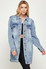 Distressed Denim Jacket