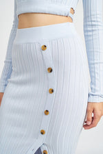 Midi Button Skirt