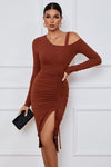 Shoulder Cut off Dress