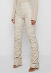 High Waisted Pu Leather Pants