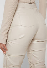 High Waisted Pu Leather Pants