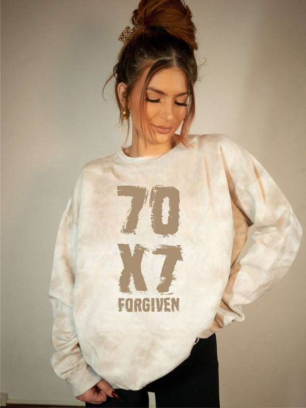 70x7 Forgiven Tie Dye Sweatshirt