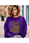 Jesus Face Gold Sequins Sweatshirt