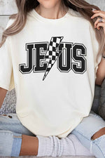 JESUS LIGHTNING GRAPHIC TEE