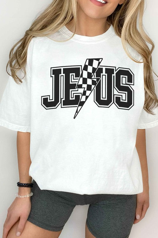 JESUS LIGHTNING GRAPHIC TEE