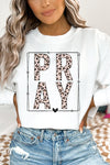 Pray Leopard Block Sweatshirt