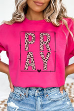 Pray Leopard Block Sweatshirt