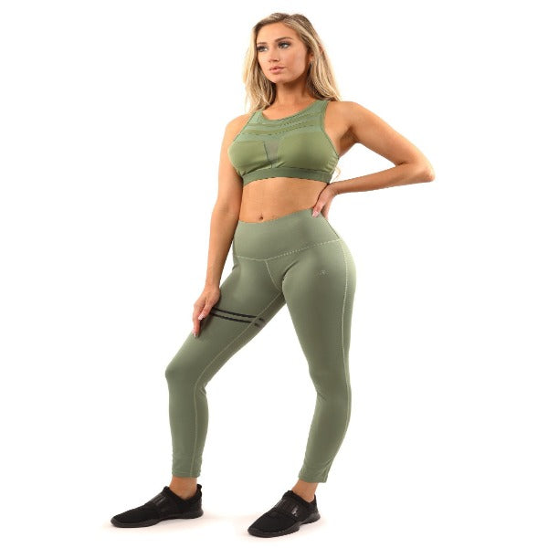 Olive Green Laguna Athleisure Set - TWUMBAAH 