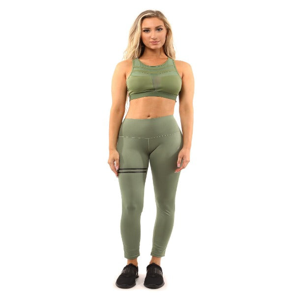 Olive Green Laguna Athleisure Set - TWUMBAAH 